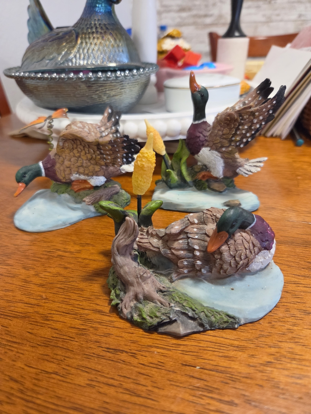 Mallard Duck Figurine Set
